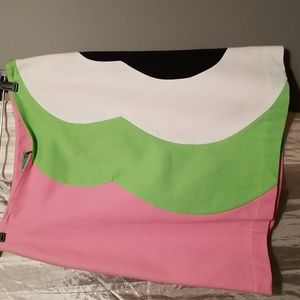 VTG Tibi Floral skirt, Pink, Green & White and black, size 4